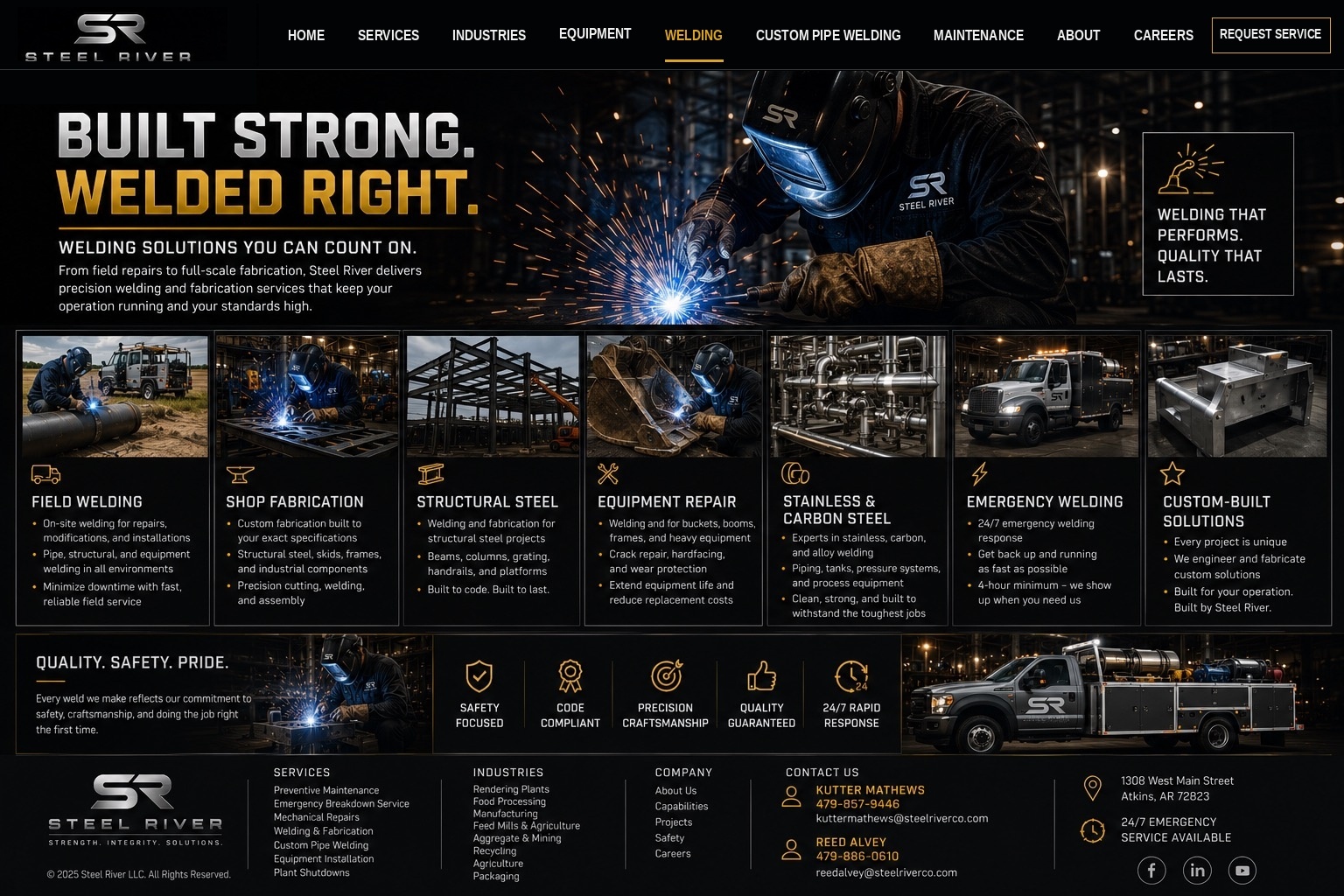 Welding & Fabrication | Steel River LLC